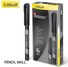 Stationery Soul Dollar Pointer Pen | Smooth Writing Marker (Black & Blue)