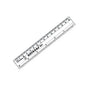 Scale 12-Inch Ruler – Transparent Plastic | Stationery Soul